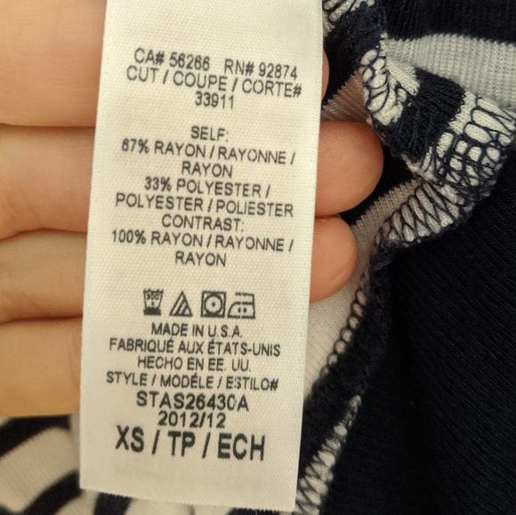 Splendid Blue and White Striped Cardigan, Sz. XS - Picture 6 of 7